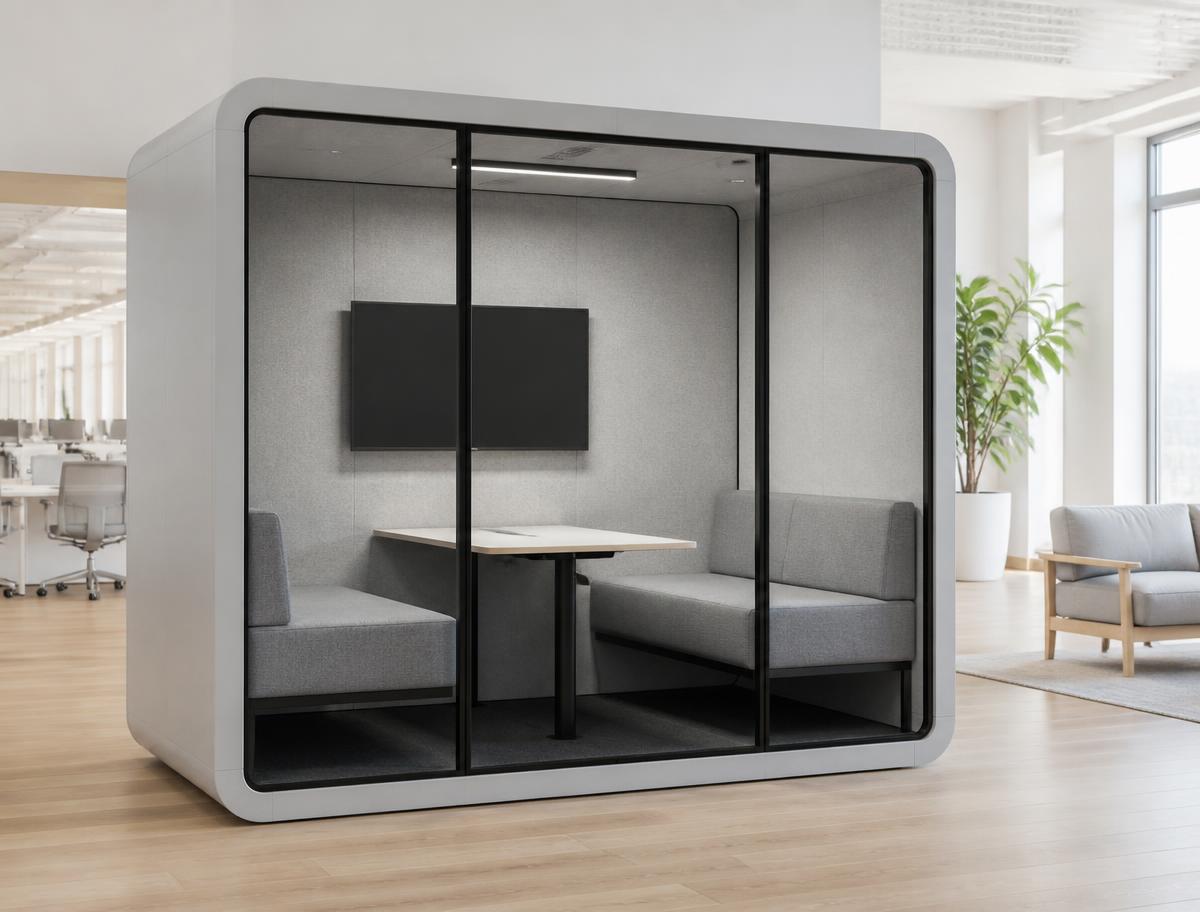 Workcube Grupp – mötesbås för upp till 4 personer i kontorsmiljö